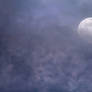 Moonlight clouds stock 1