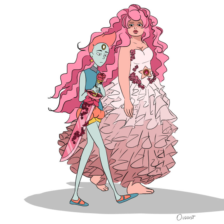 Steven Universe Rose Pearl by Ouddist on DeviantArt