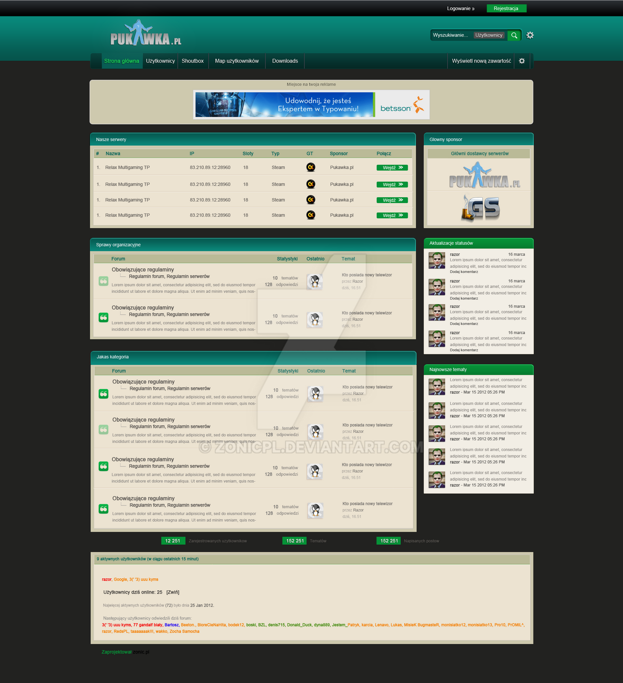 IPB Style | Layout forum IPB by ZonicPL on DeviantArt
