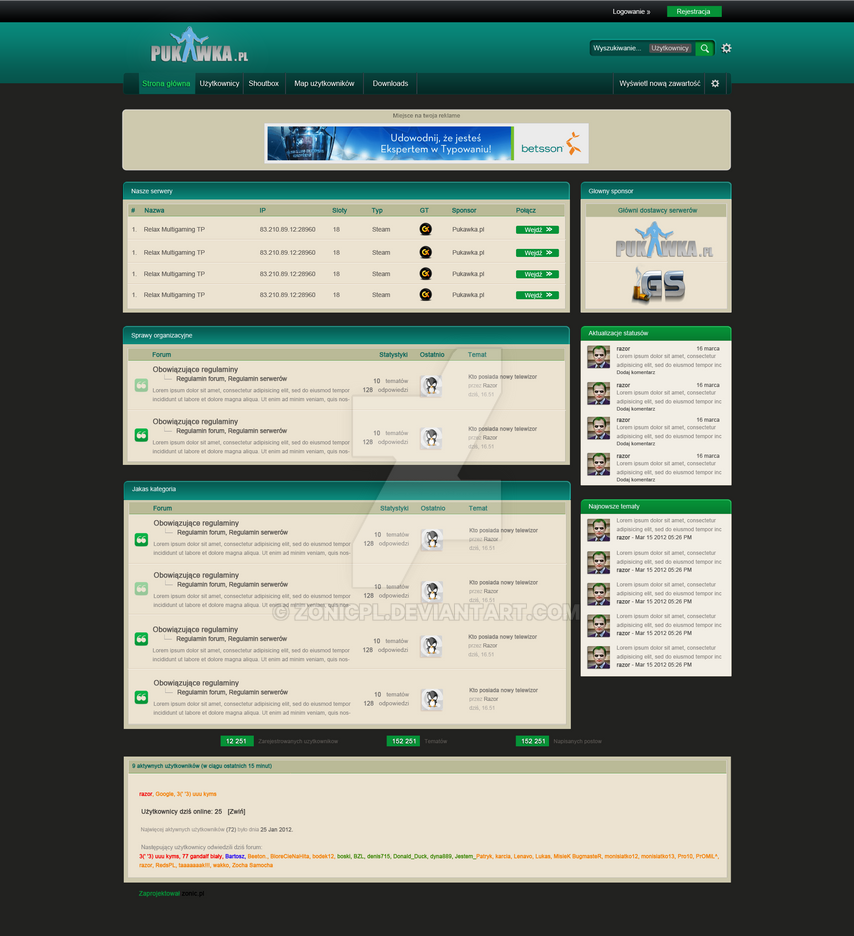 IPB Style | Layout forum IPB by ZonicPL on DeviantArt