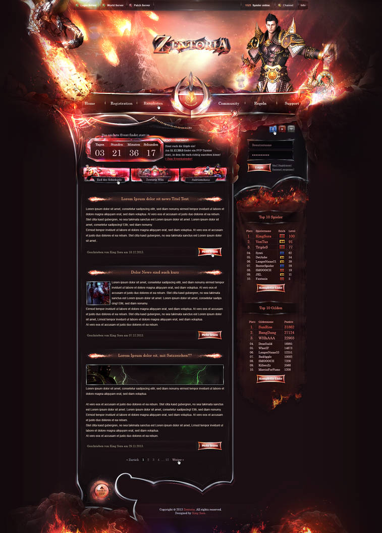 Zentoria - Webdesign by King--Sora