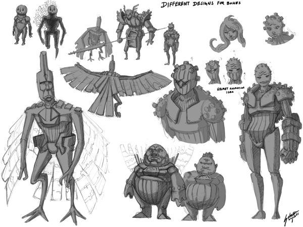 Monster bosses by Genbaku on DeviantArt