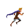 Hero running cycle - pixel