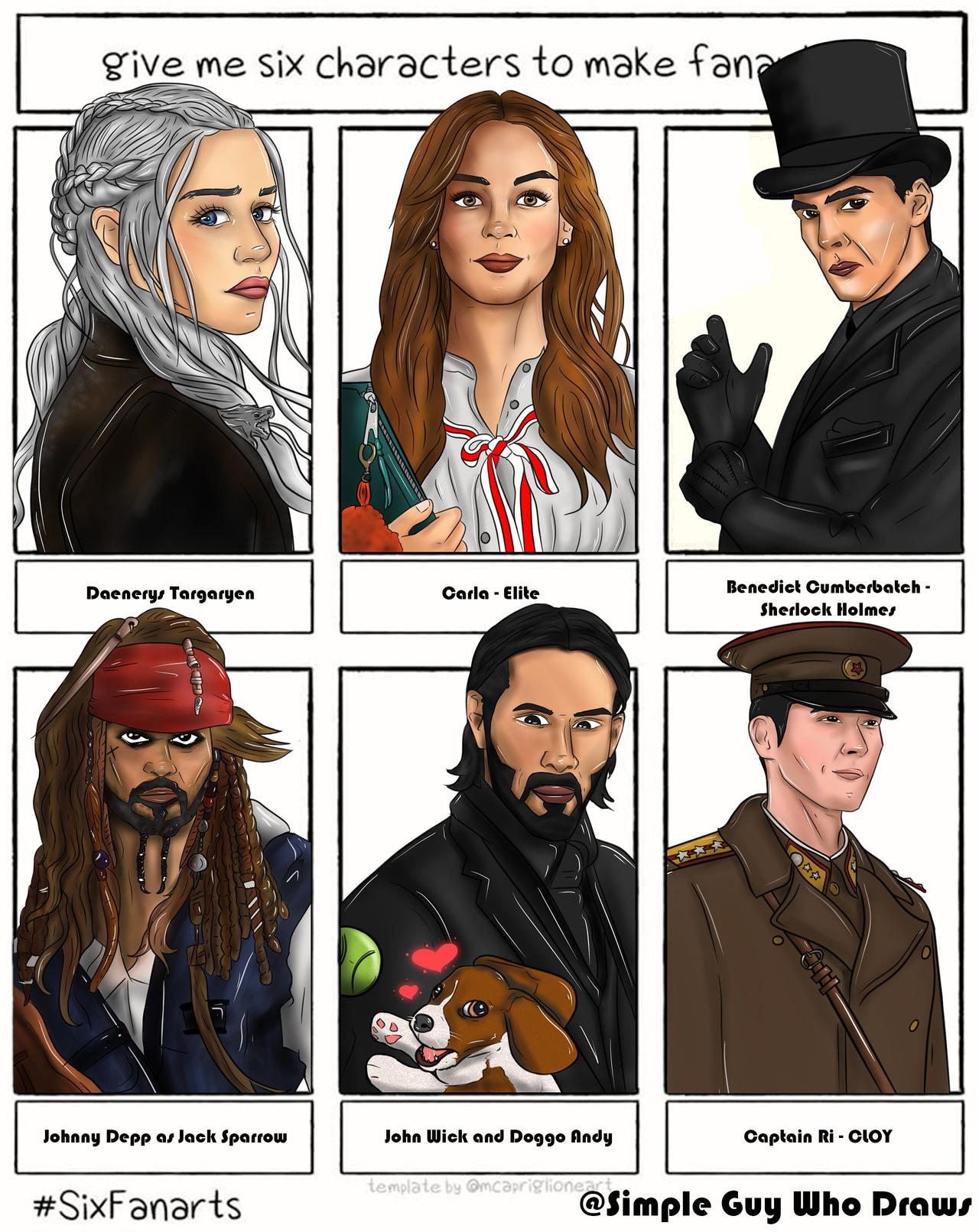 Six Fans Six Fan Art 2 by SimpleGuyWhoDrawss on DeviantArt