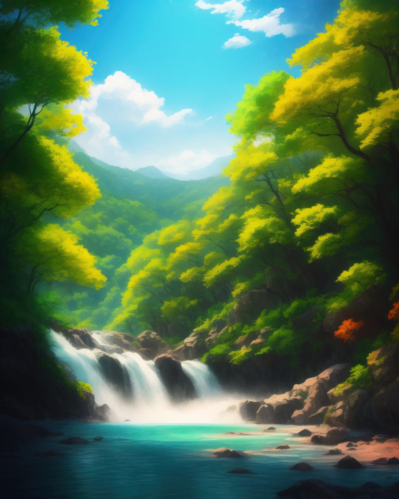 Waterfall by OceanYng on DeviantArt