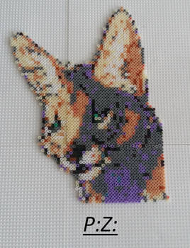 Katze mini Hama Beads