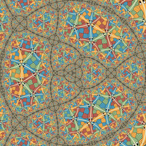 Circle Limit III in self similar fractal