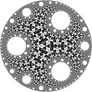 Circle Limit I with circular holes