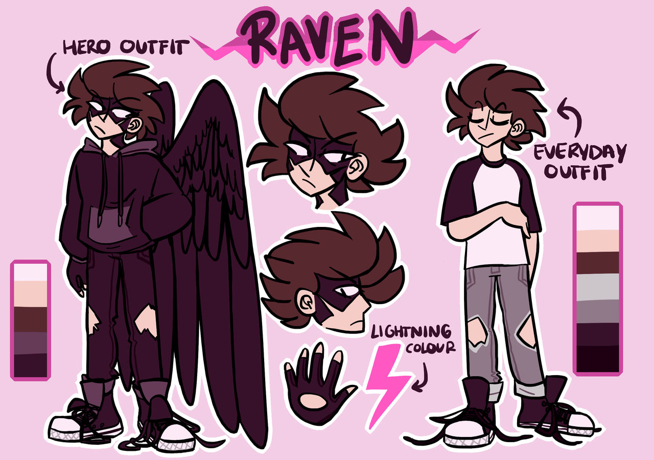 Raven Ref by Electrixraven on DeviantArt