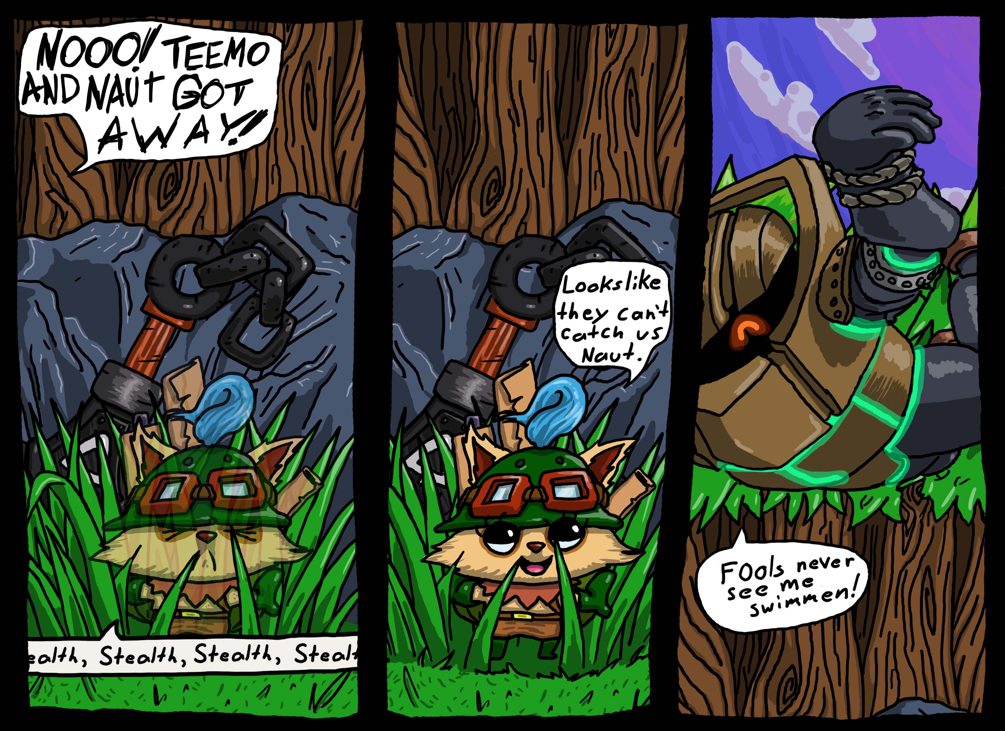 Naut and Teemo comic