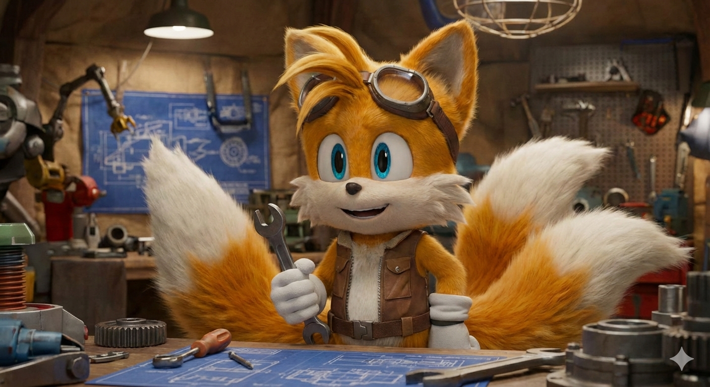 Tails Work Machine Tails workshop by Cyantinn on DeviantArt