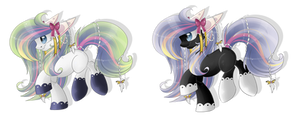 Rainbow+dark persocom-ponies AUCTION [CLOSED]