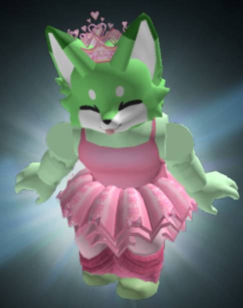 A Cute Little Pink Ballerina Fox (Roblox) by Thunder-Dancer2003 on