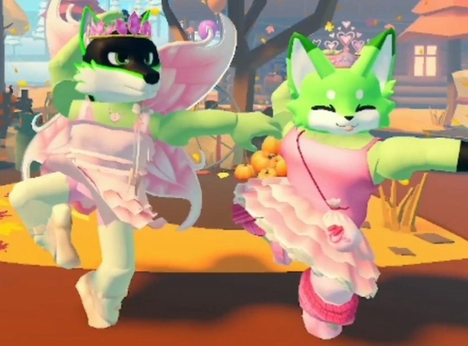 A Cute Little Pink Ballerina Fox (Roblox) by Thunder-Dancer2003 on