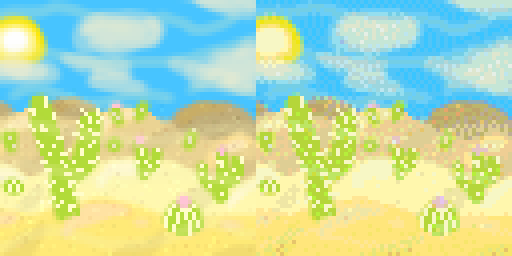 Pixel Artvember day 4: Desert Scene