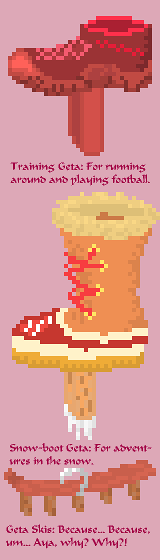Pixel Artvember day 28: Shameimaru Geta Catalogue