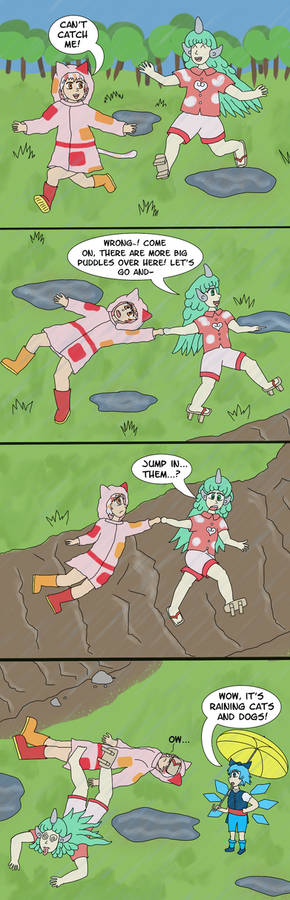 Rainy Dazed (Touhou 4koma)