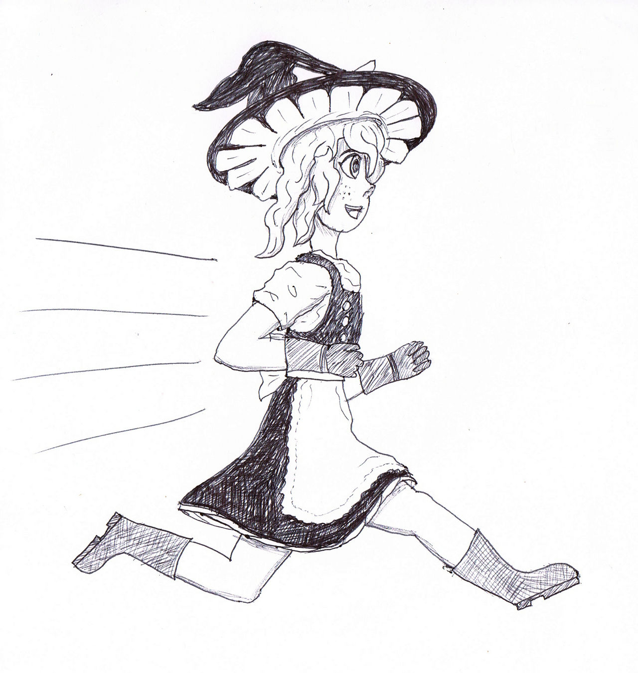 Speedy Frilly Sorceress
