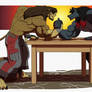 Arm Wrestling Competition by Galen