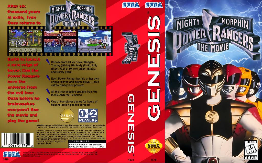Power Ranger the Movie Genesis Custom Box Art by VampireKiller2212 on ...