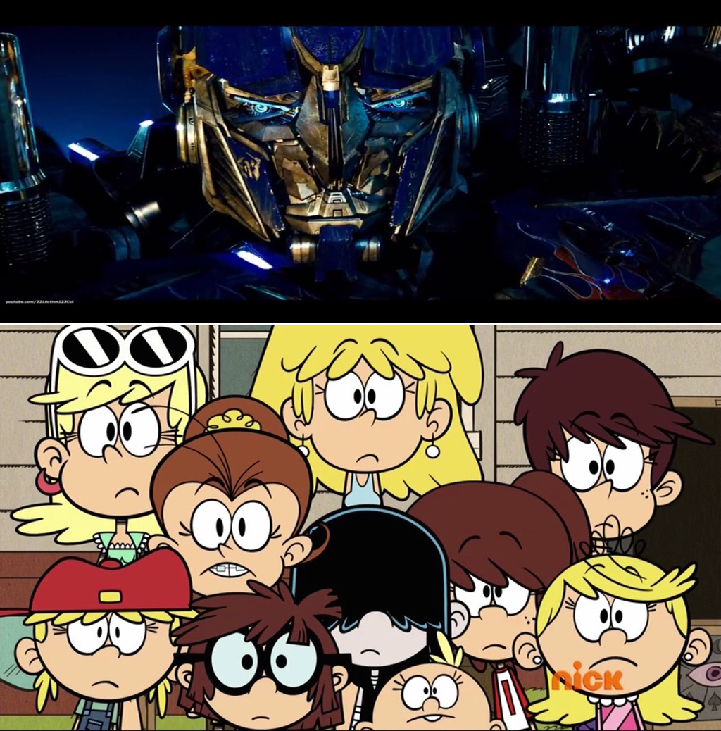 The Louds Sisters Meets Optimus Prime by Anarchrist17 on DeviantArt