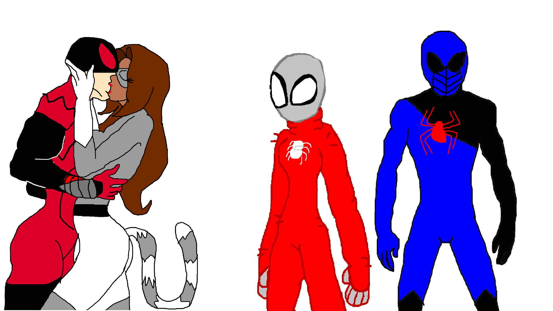 Spidera and Cobalt watch Snow and Slender