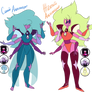 Fan fusion: Blue and Yellow Alexandrites