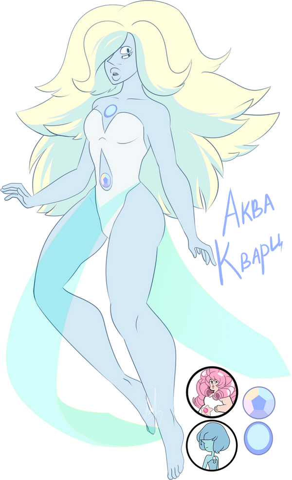 Steven Universe Fan fusion: Aqua Quartz