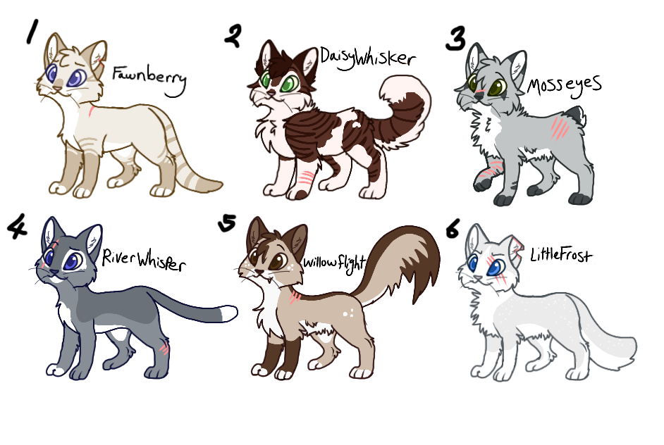 Warrior Cat Clan Adopts CLOSED by 8XxVitanixX8 on DeviantArt