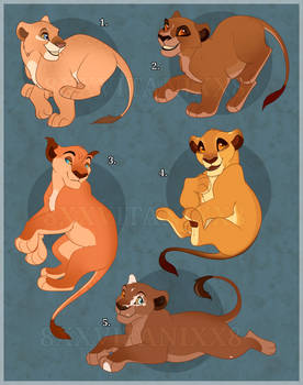 ~Closed lion Cub Adoptables~