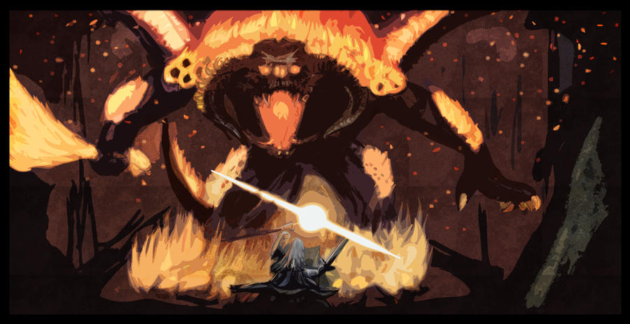 Gandalf vs Balrog