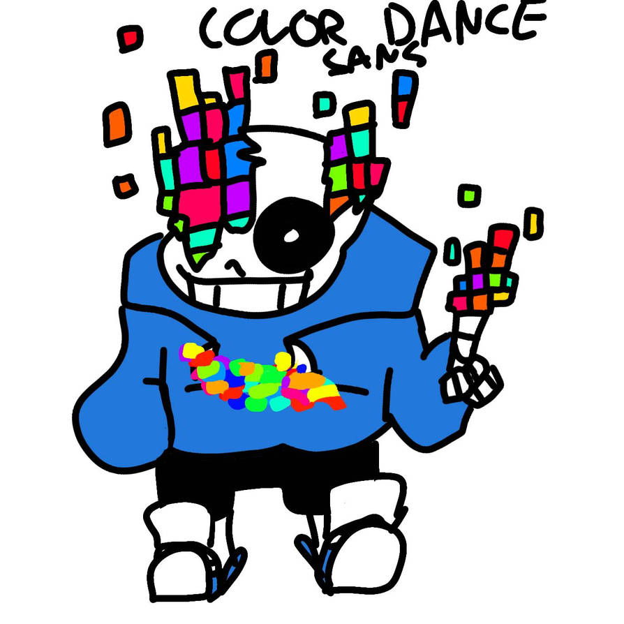 Color dance sans by meowingguy on DeviantArt