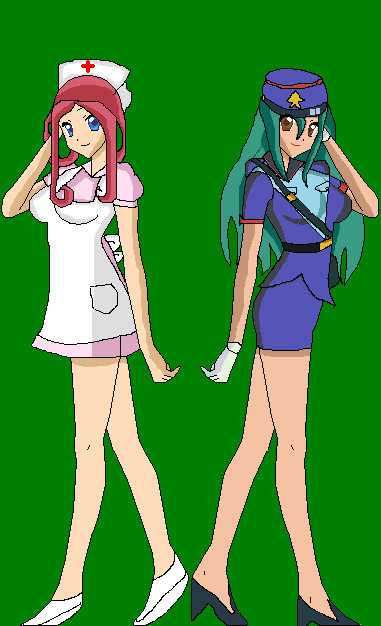 Officer Jenny and Nurse Joy