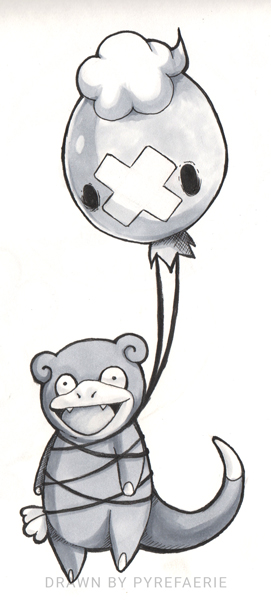 Day 7: Lost - Drifloon and Slowpoke