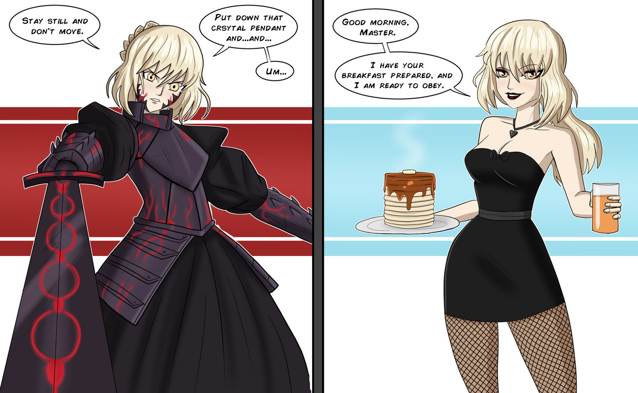 Saber Stepfordization by PolManning on DeviantArt