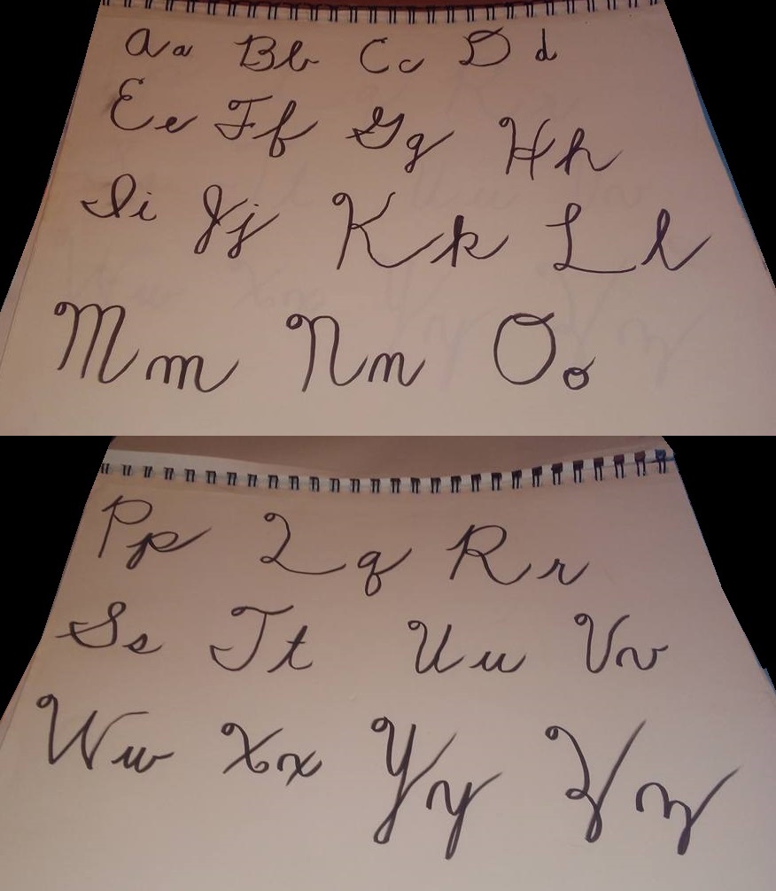 cursive alphabet by yvonna-med on DeviantArt