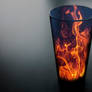 Fire in a glass.