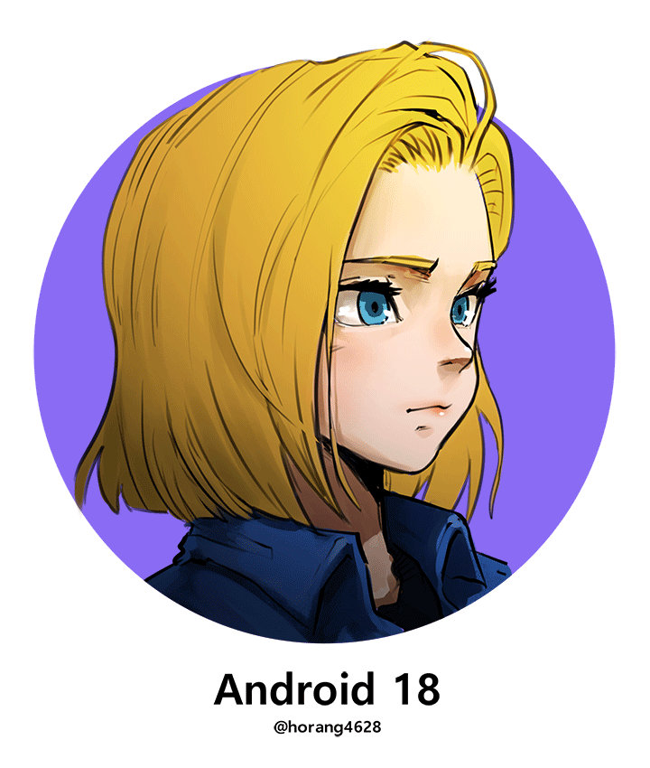 Heart Android 18 Android 18 doodle by horang4628 on DeviantArt