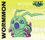 Digimon Parallel - Wormmon by Deko-kun