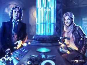 8 Doctor and Lucie Miller in the TARDIS