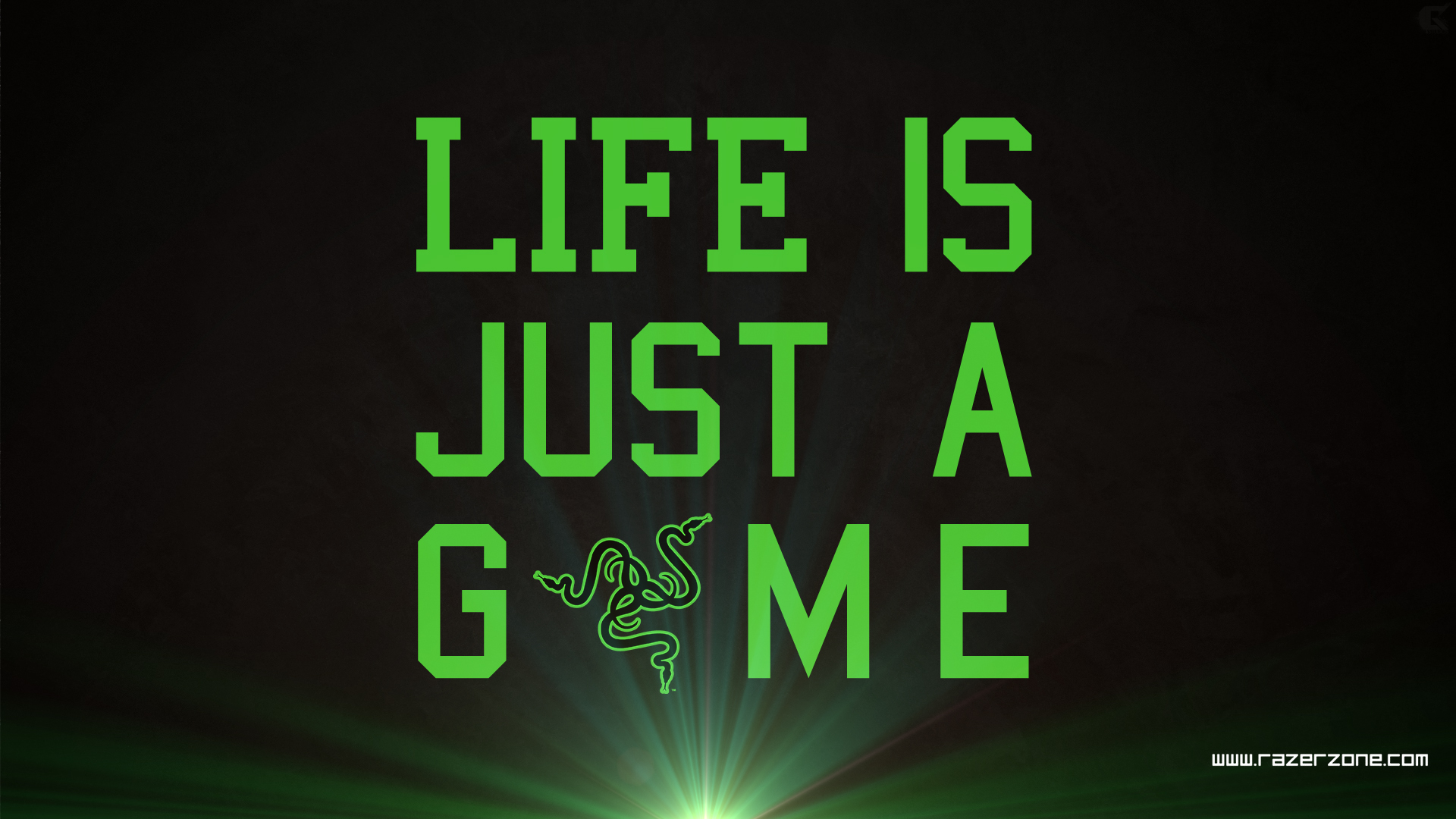 Razer Wallpaper LIFE IS JUST A GAME 02 by sasukekun17 on DeviantArt