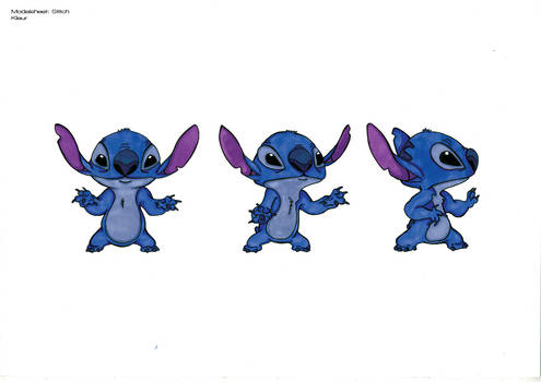 Stitch modelsheet: Color