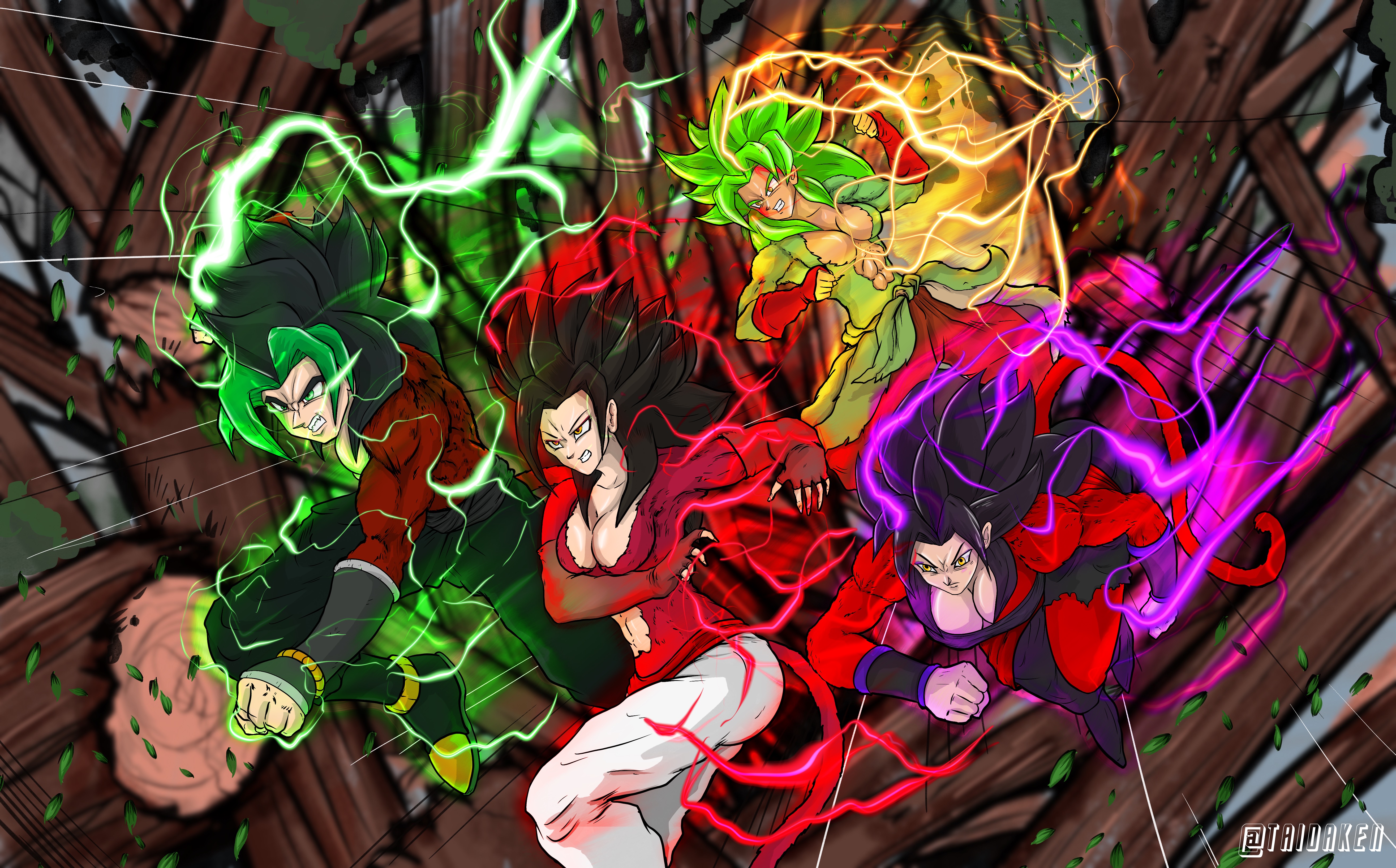 Dragon Ball Super Mugen V8 #23 - Trunks Saiyan, Goku SSJ3, Jiren