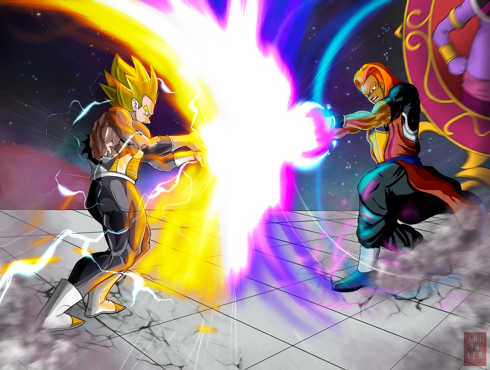 Vegeta Achieves SSJ 3 Ultra Ego After Training in Another World!!!! #f
