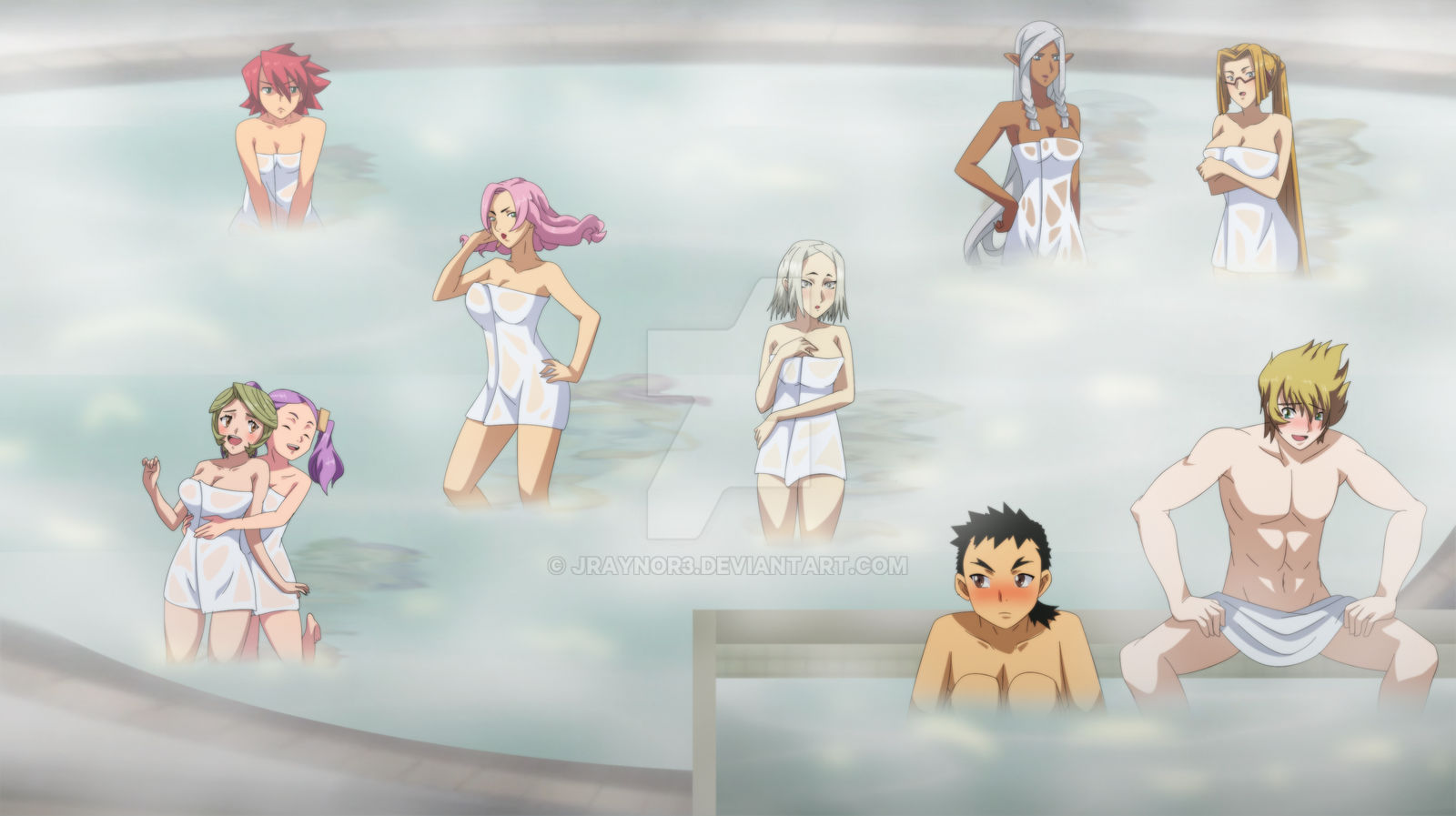 Isekai no Seikishi nude War on Geminar, Bath Time Troubles by JRaynor3 on DeviantArt