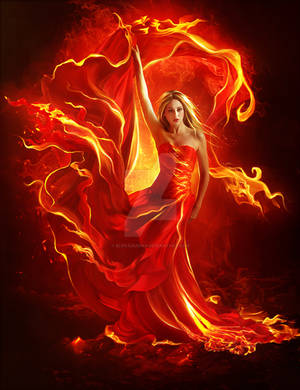 Fire dress by ElenaDudina