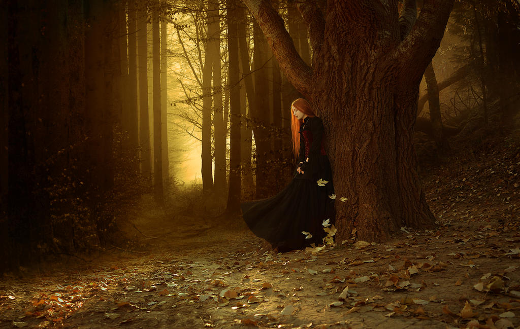 Golden leaves by ElenaDudina
