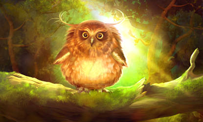 Chubby owl by ElenaDudina