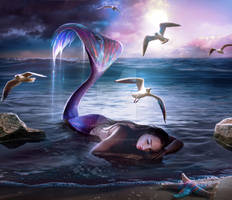 Purple mermaid