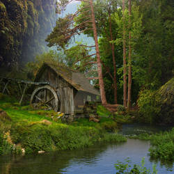 Mill by  the forest